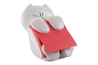 Post-it Cat-330 Super Sticky Z-Notes Spender in Katzen-Form, inkl. 1 Block Post-it Super Sticky Z-Notes weiß