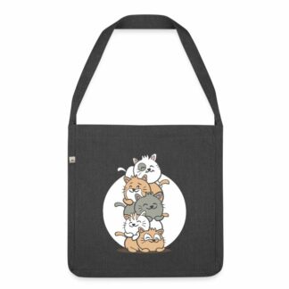 "Viele Katze" - Schultertasche